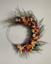 Load image into Gallery viewer, Asymmetric Dried Floral Wreath - Miscellany and Co